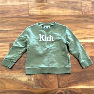 Kids Kith sweatshirt size 6 olive green